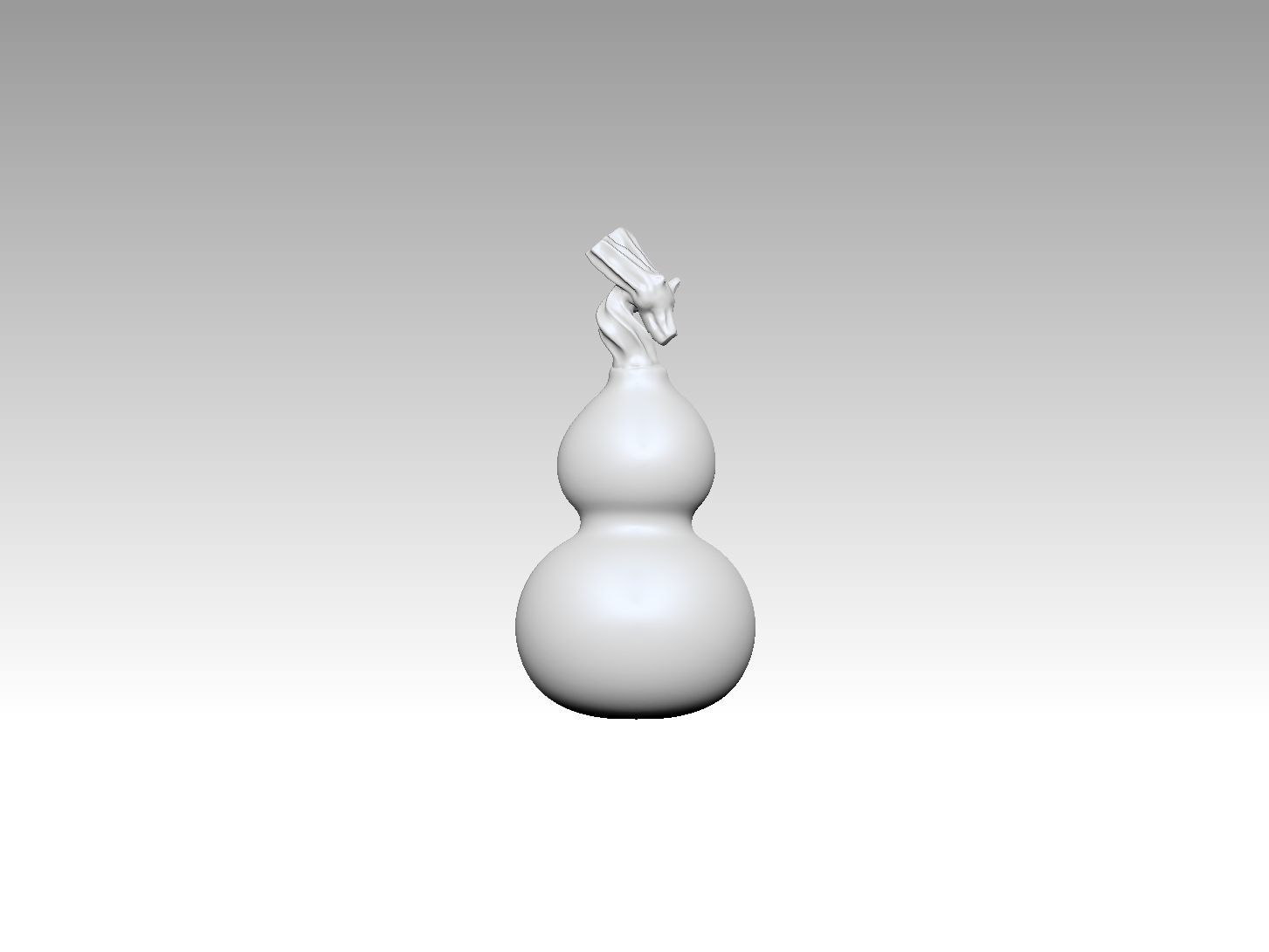 gourd with display stand 3D models created  3D print model_2
