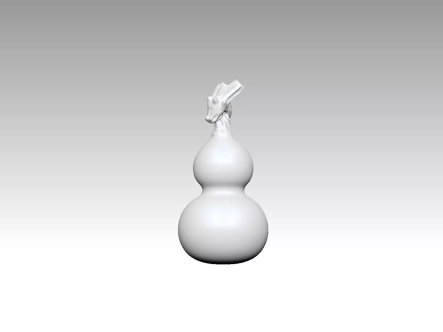 gourd with display stand 3D models created  3D print model_0