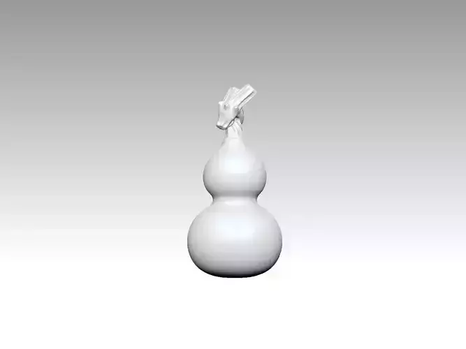 gourd with display stand 3D models created 