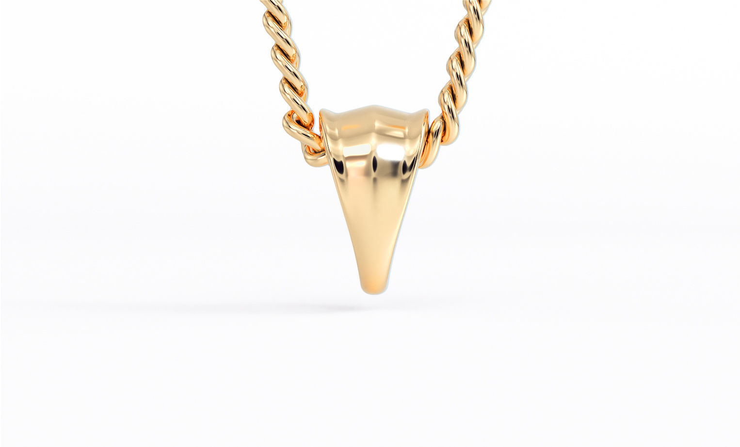 silver bail for pendants 3D print model_3