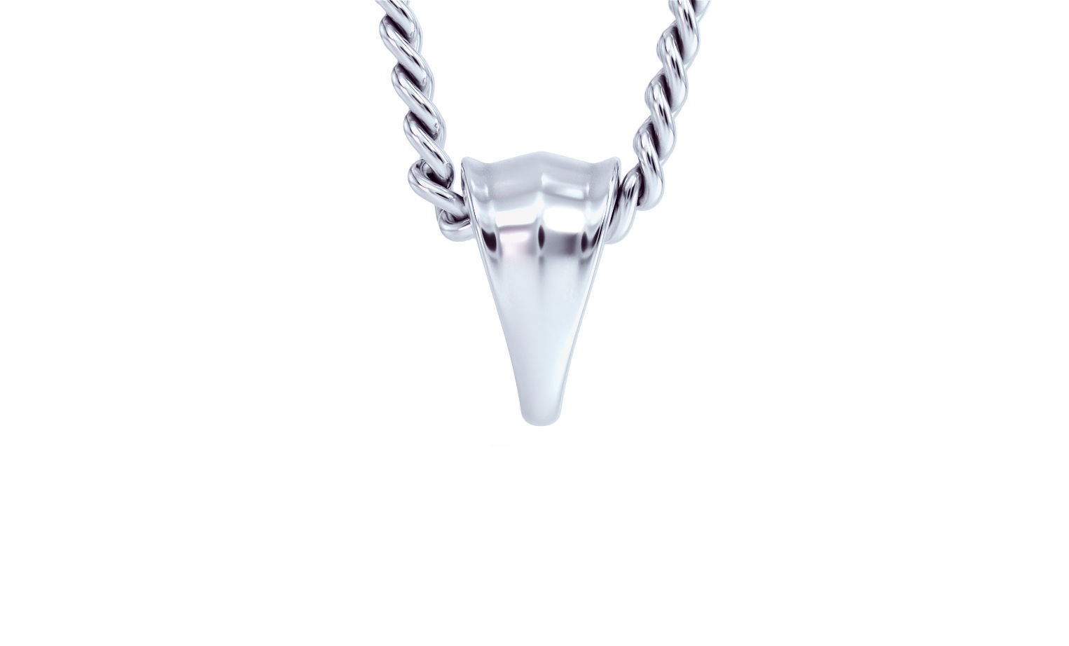 silver bail for pendants 3D print model_6
