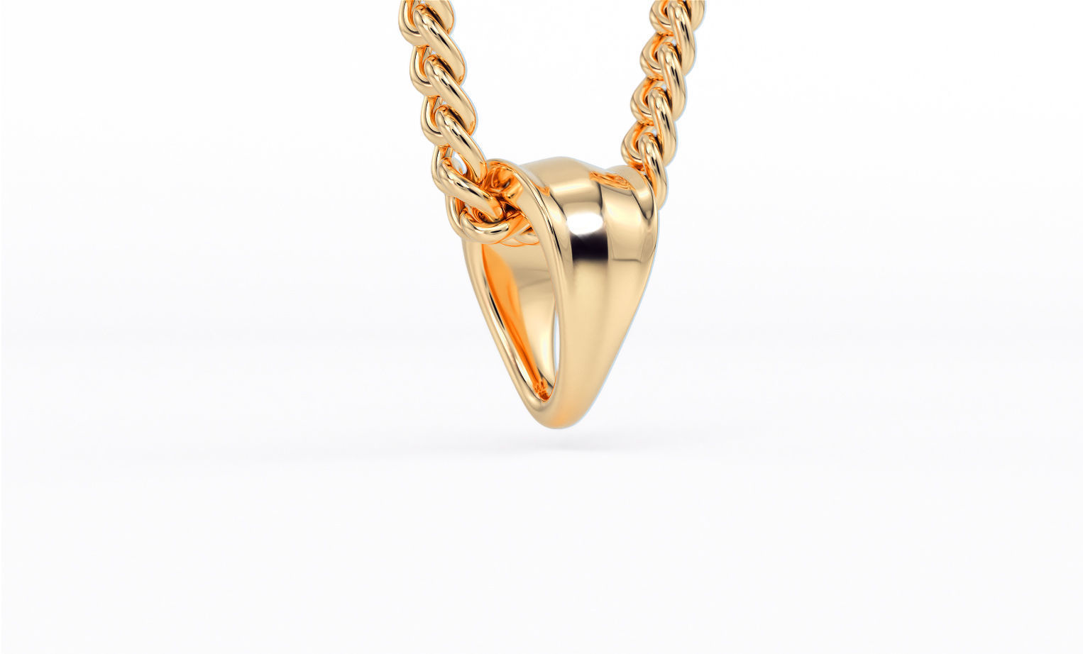 silver bail for pendants 3D print model_4