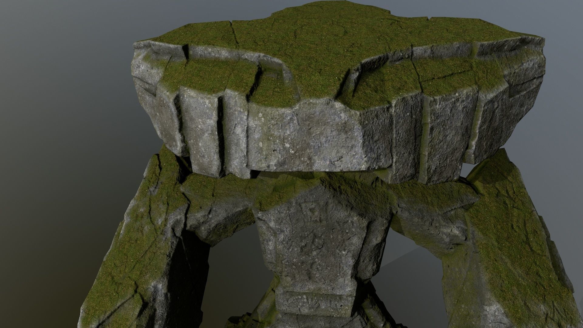 rock monster  Low-poly 3D model_15