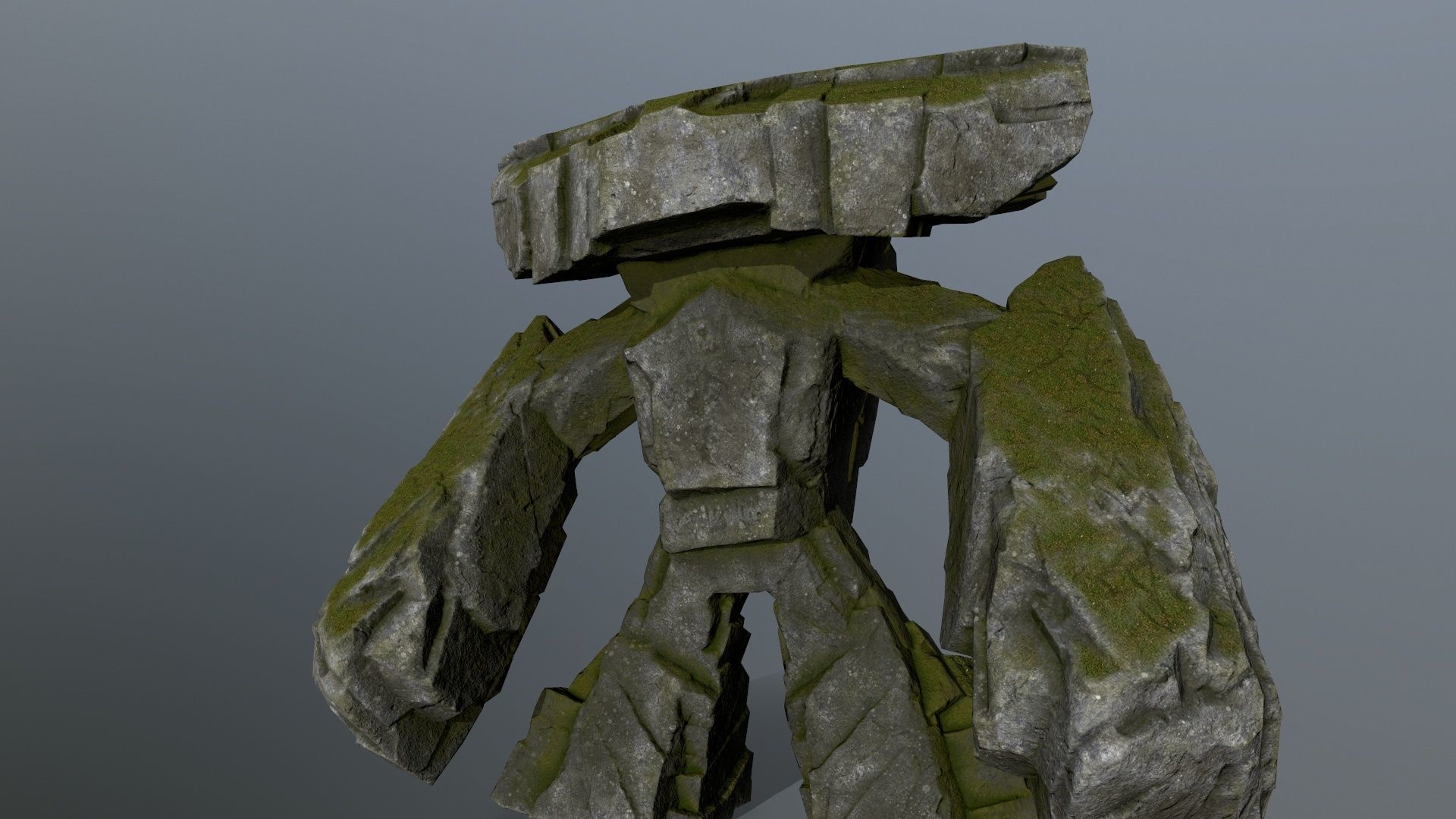rock monster  Low-poly 3D model_12