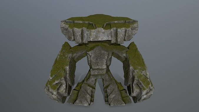 rock monster  Low-poly 3D model