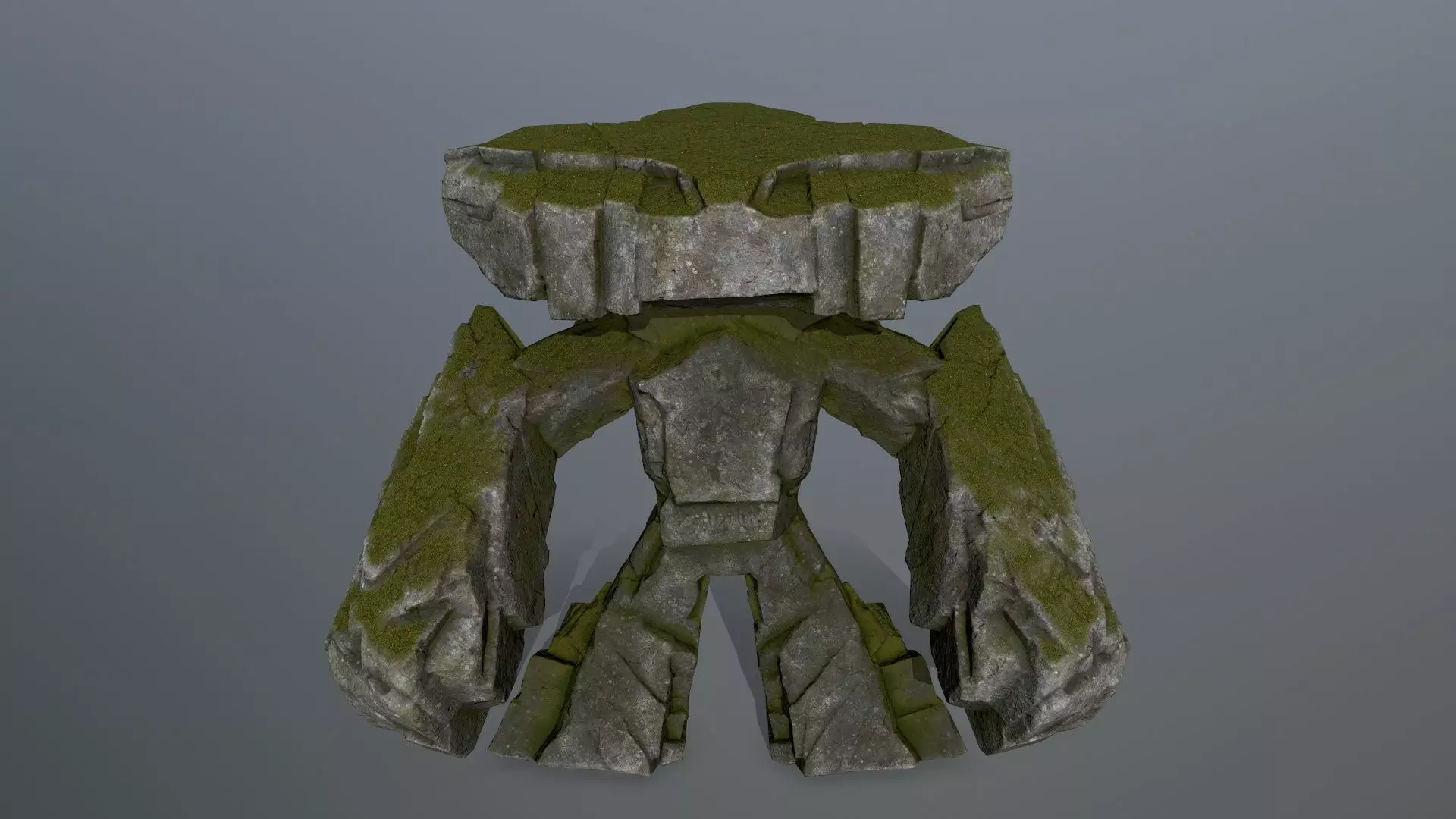 rock monster  Low-poly 3D model_0
