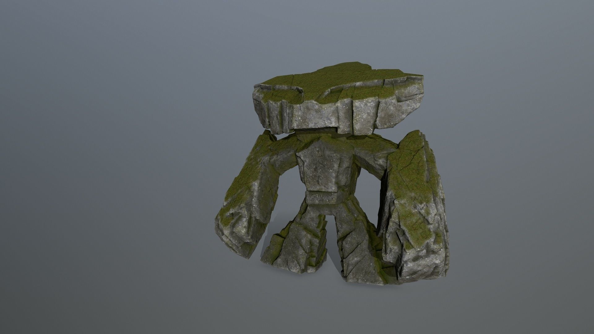 rock monster  Low-poly 3D model_10