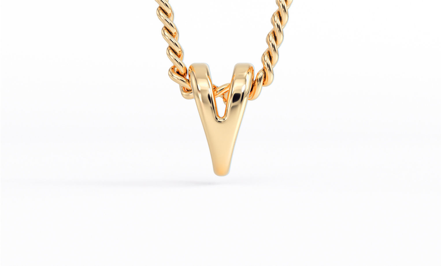 silver bail for pendants 3D print model_3