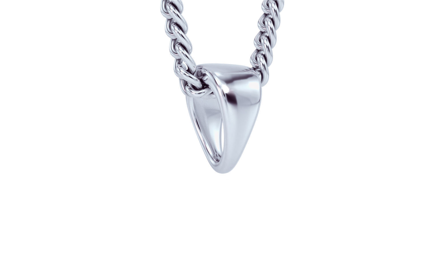 silver bail for pendants 3D print model_7