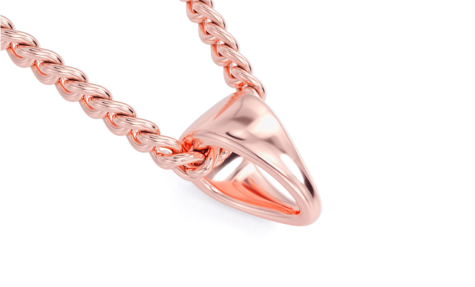 silver bail for pendants 3D print model_10