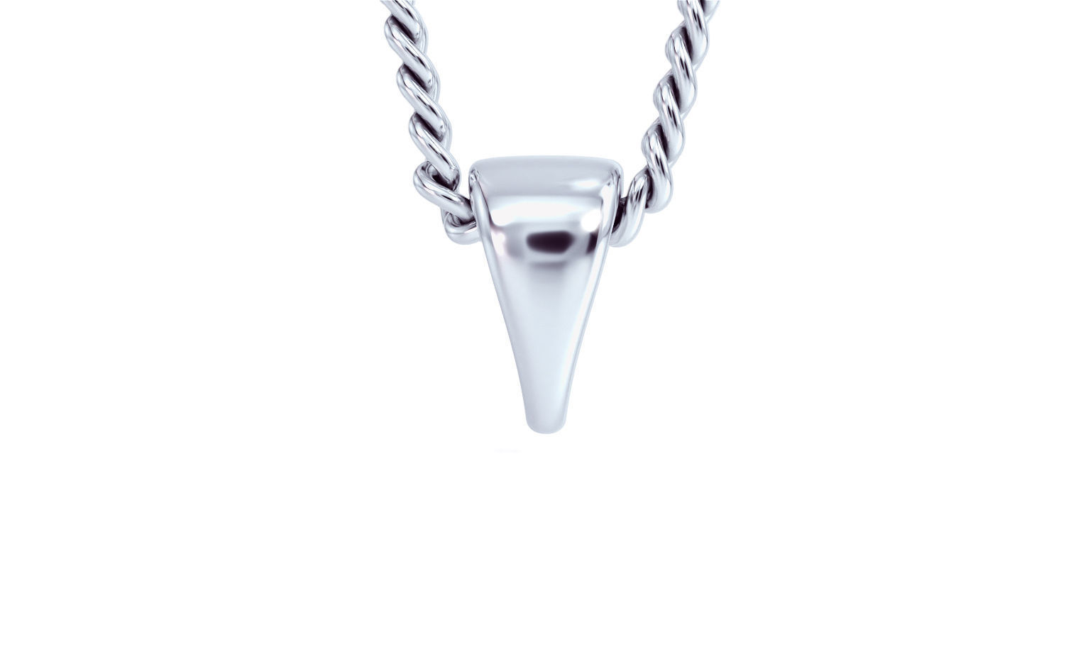 silver bail for pendants 3D print model_6