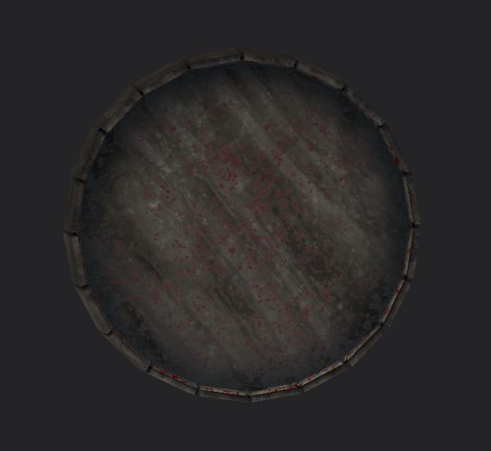 Wood and metal barrels low-poly Low-poly 3D model_7