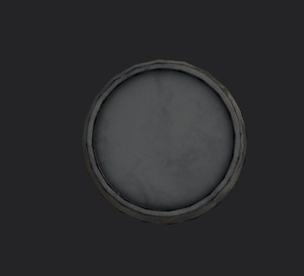 Wood and metal barrels low-poly Low-poly 3D model_2