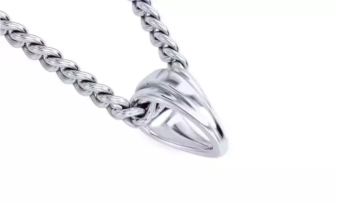 silver bail for pendants 3D print model