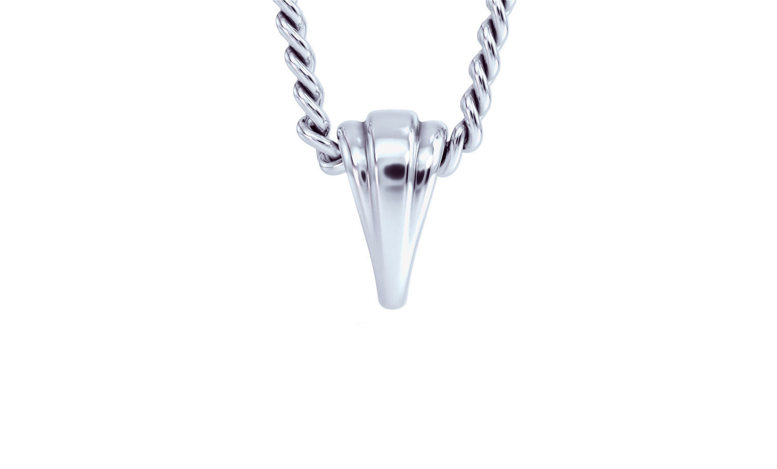 silver bail for pendants 3D print model_6