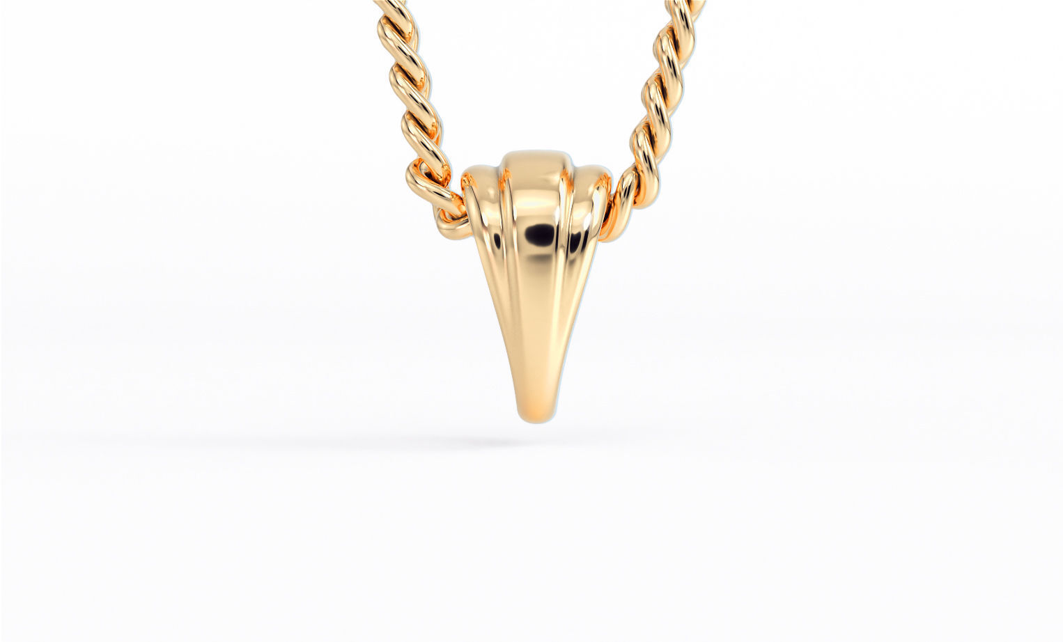 silver bail for pendants 3D print model_3