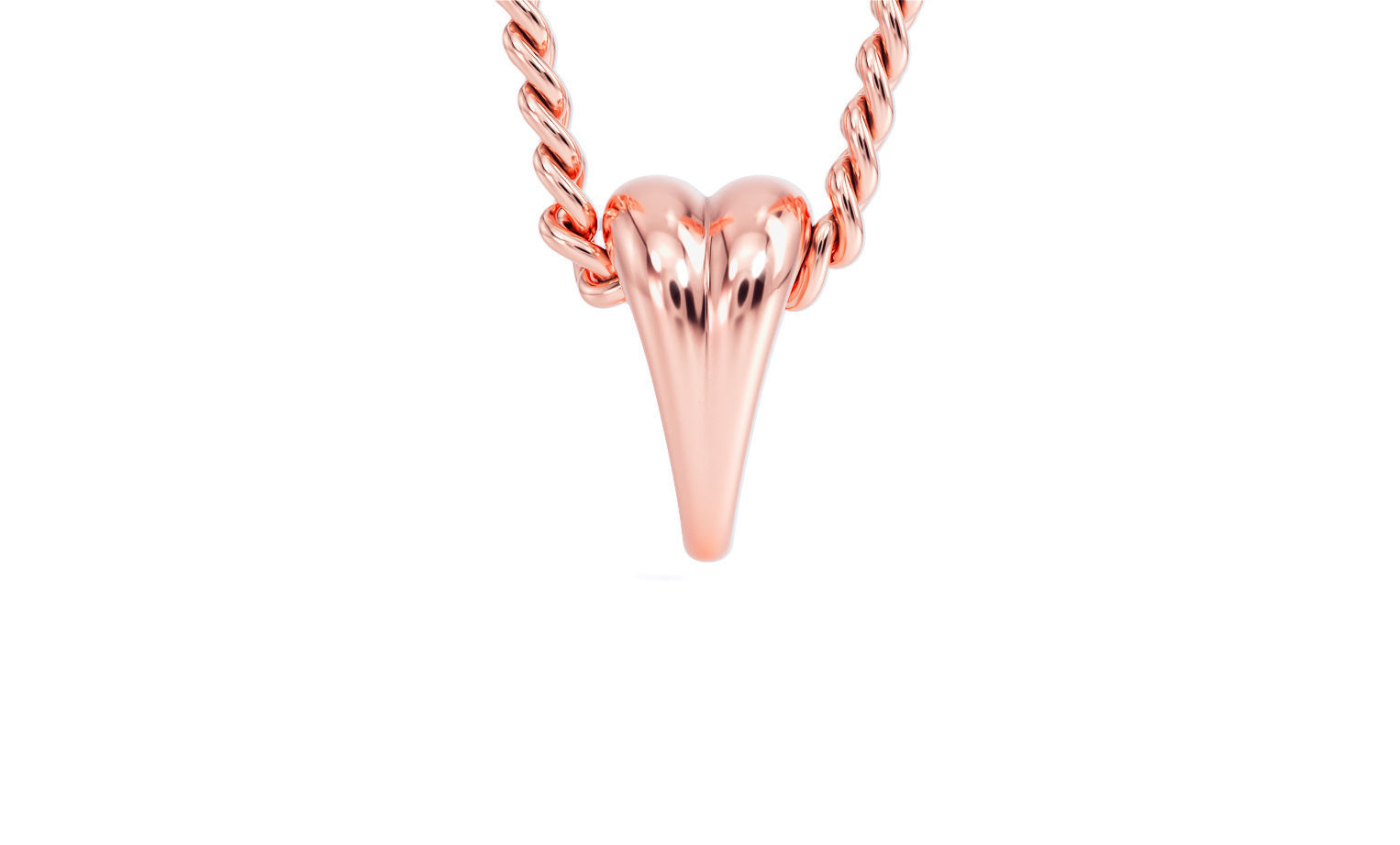 silver bail for pendants 3D print model_8