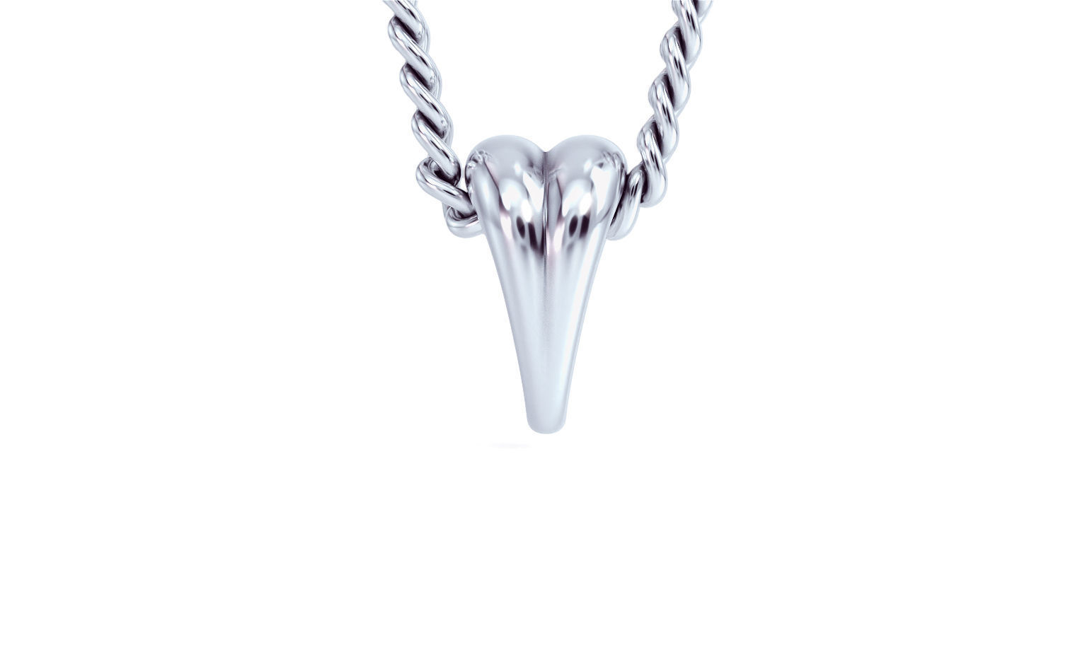 silver bail for pendants 3D print model_6