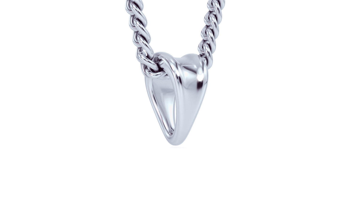 silver bail for pendants 3D print model_7