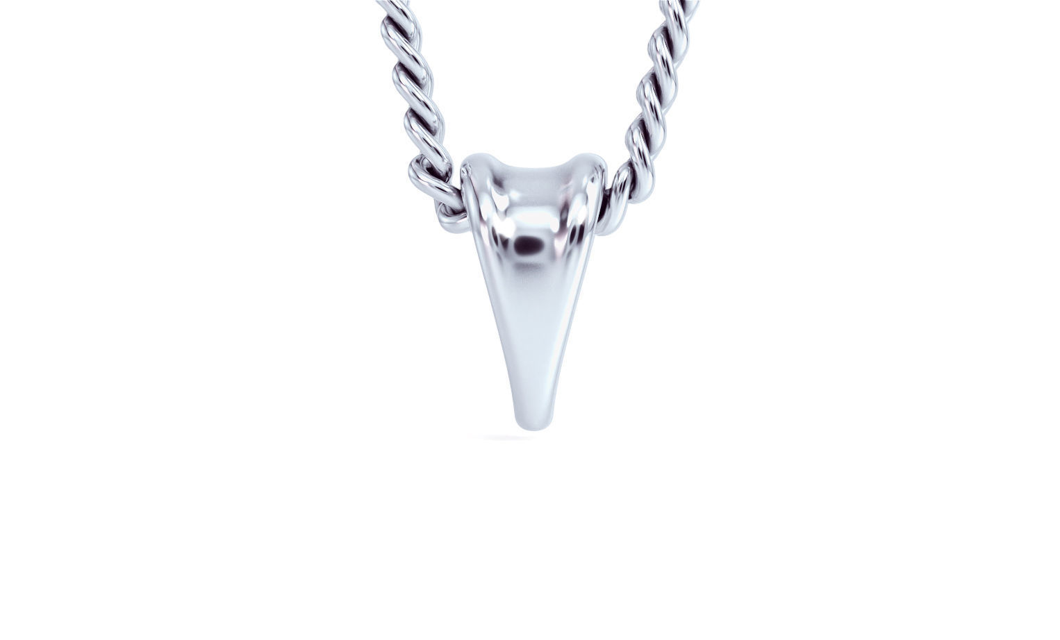 silver bail for pendants 3D print model_6