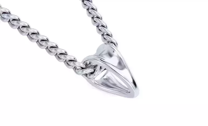 silver bail for pendants 3D print model