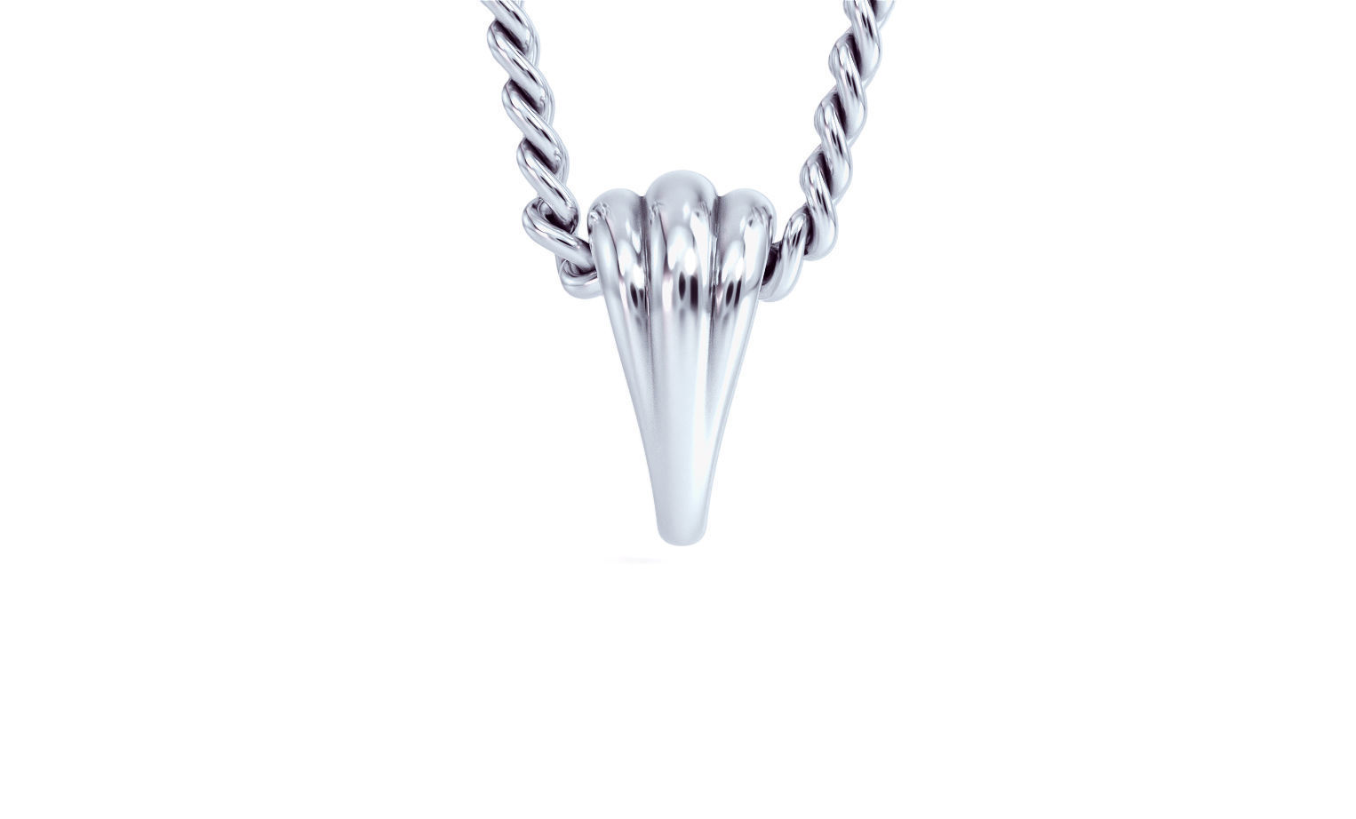 silver bail for pendants 3D print model_6