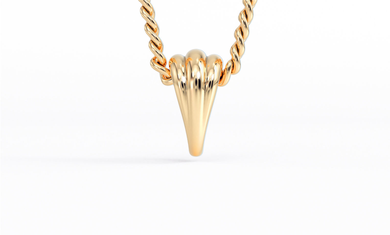 silver bail for pendants 3D print model_3