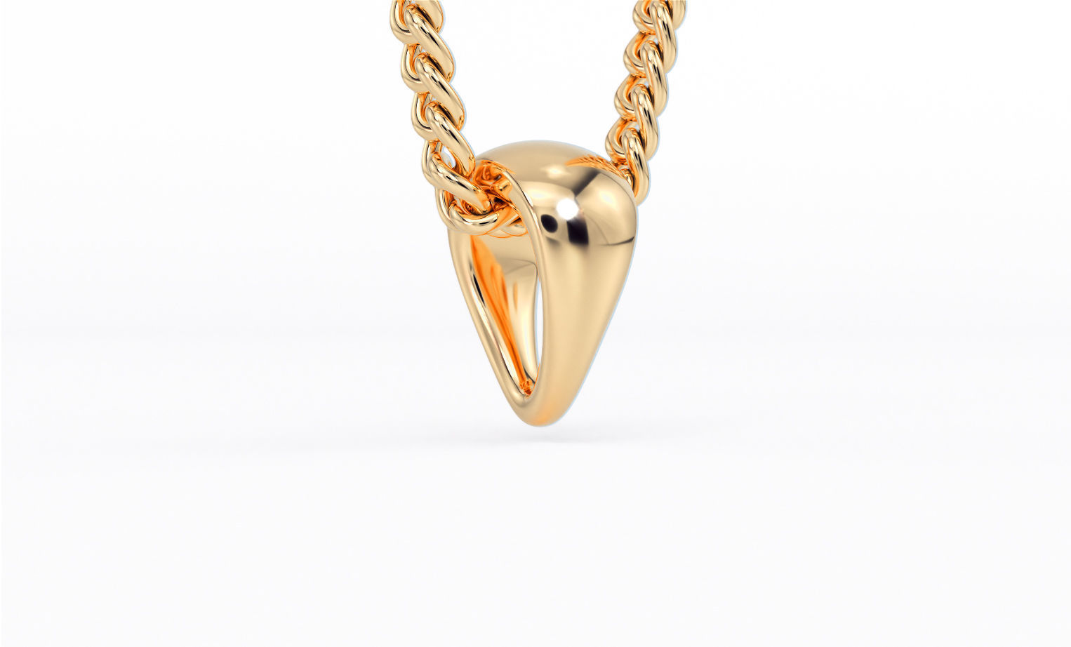 silver bail for pendants 3D print model_4