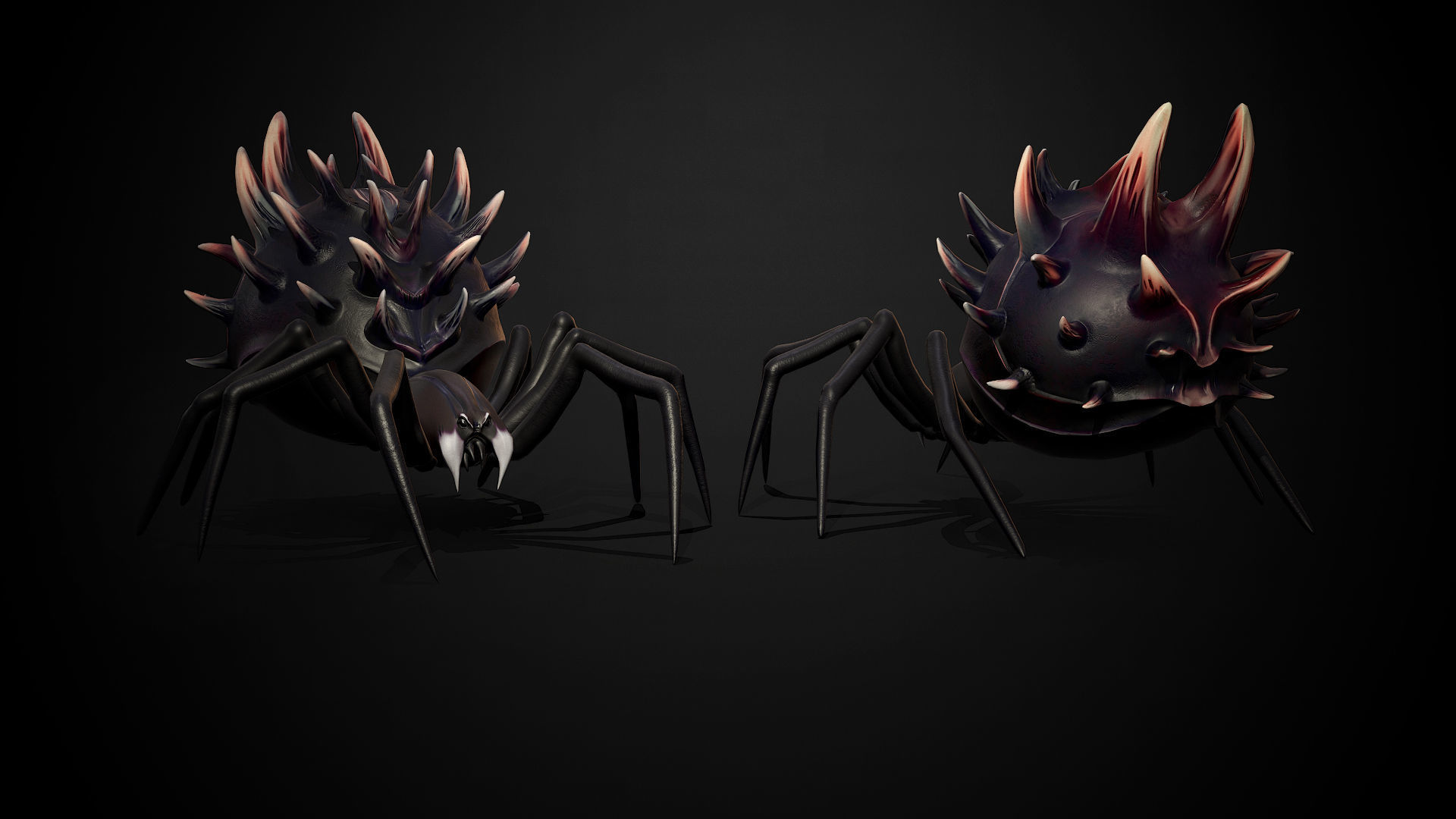 Spider insect3 - Game Ready Low-poly 3D model Low-poly 3D model_5