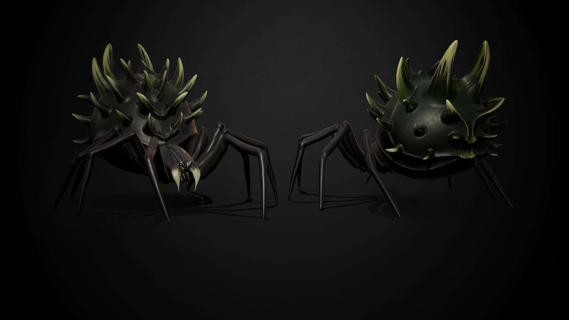 Spider insect3 - Game Ready Low-poly 3D model Low-poly 3D model_10