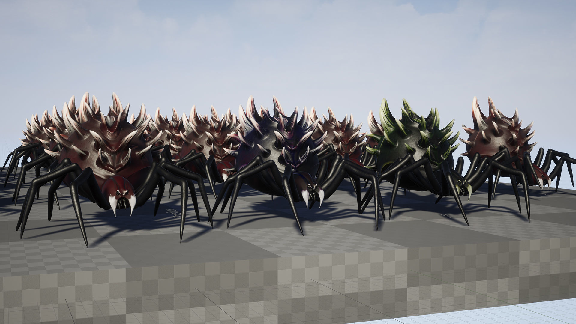 Spider insect3 - Game Ready Low-poly 3D model Low-poly 3D model_13