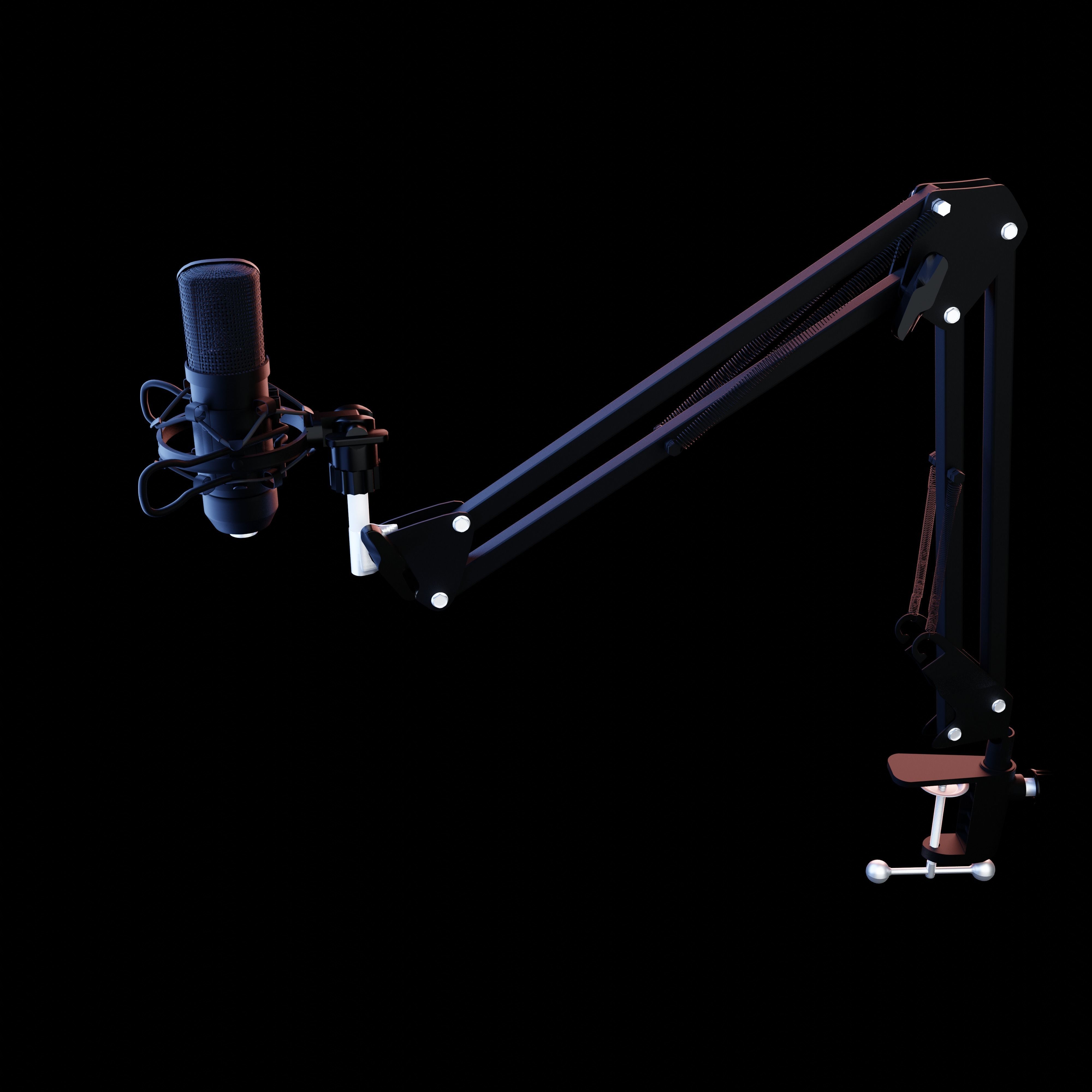 Microphone for render 3D model_0