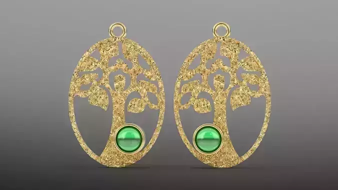 Tree of Life Organic Pendant 3D print model