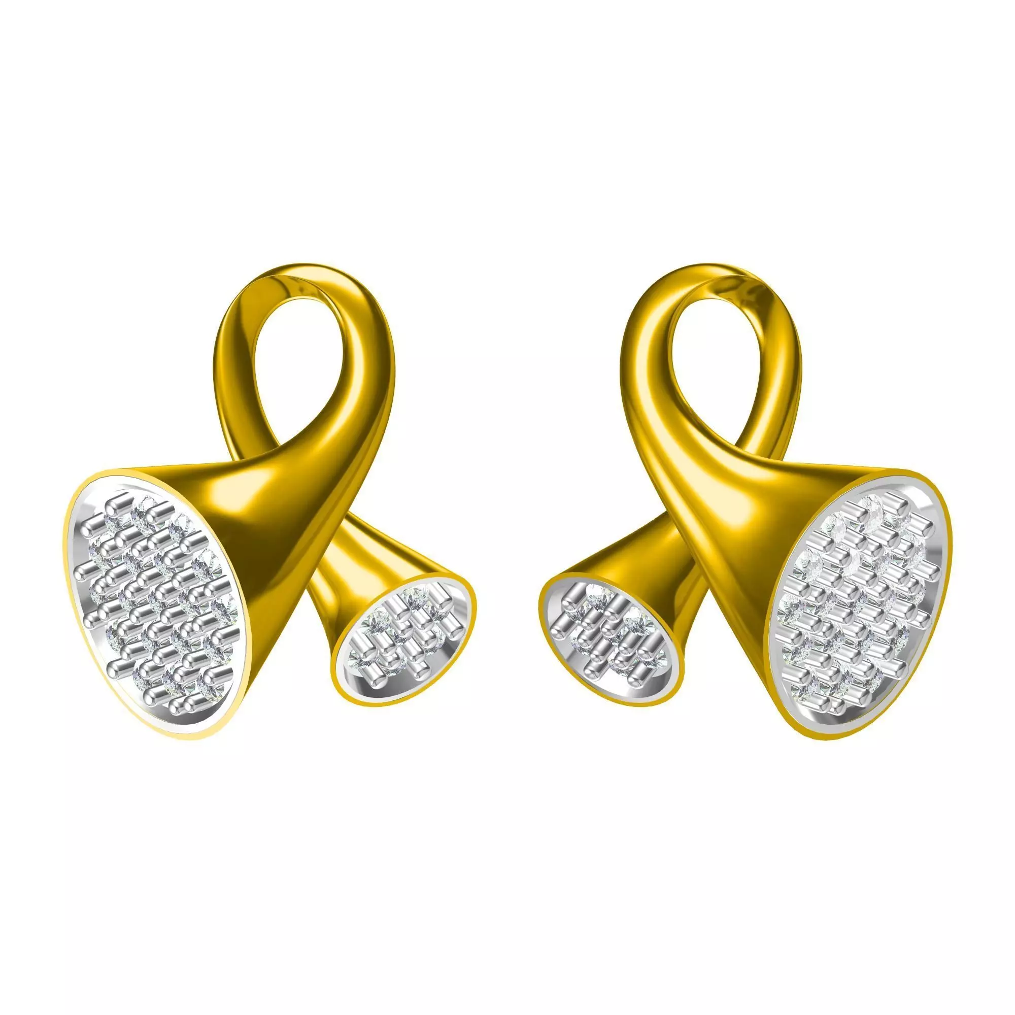 diamond stud 3D print model