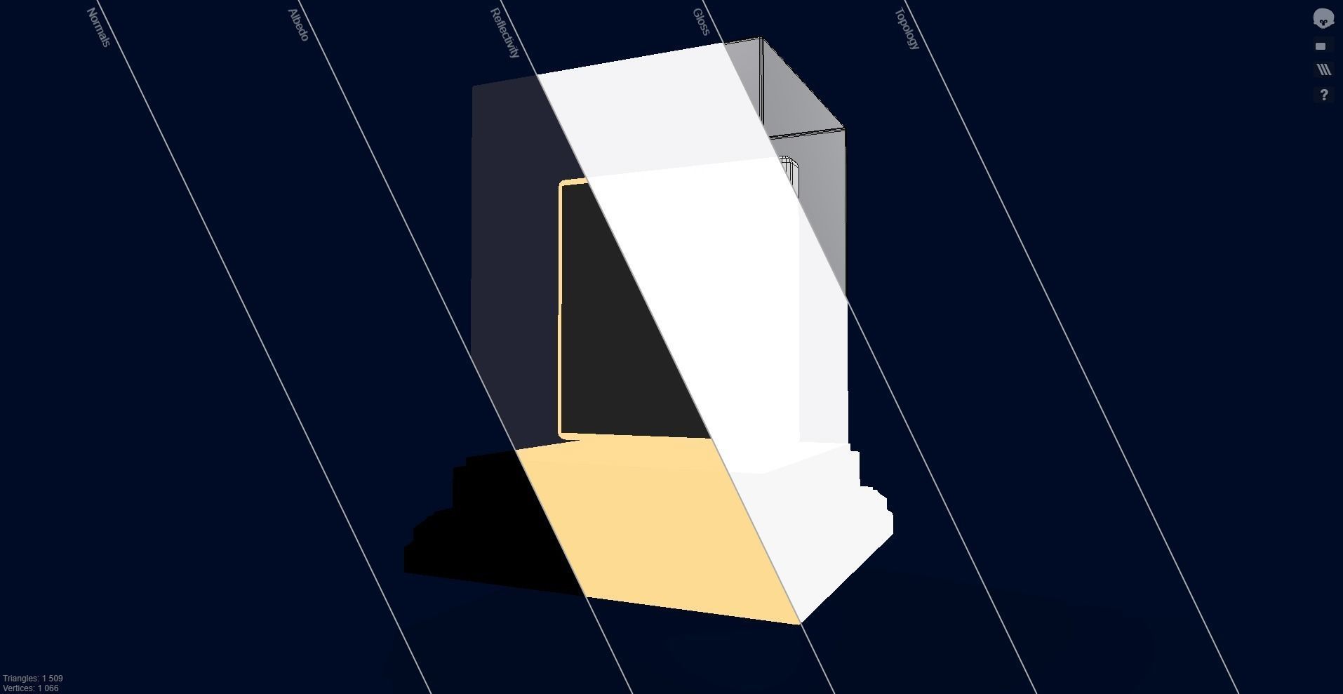 Mutant Ape 15 Gold Club Low-poly 3D model_11