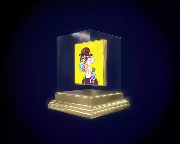 Mutant Ape 15 Gold Club Low-poly 3D model