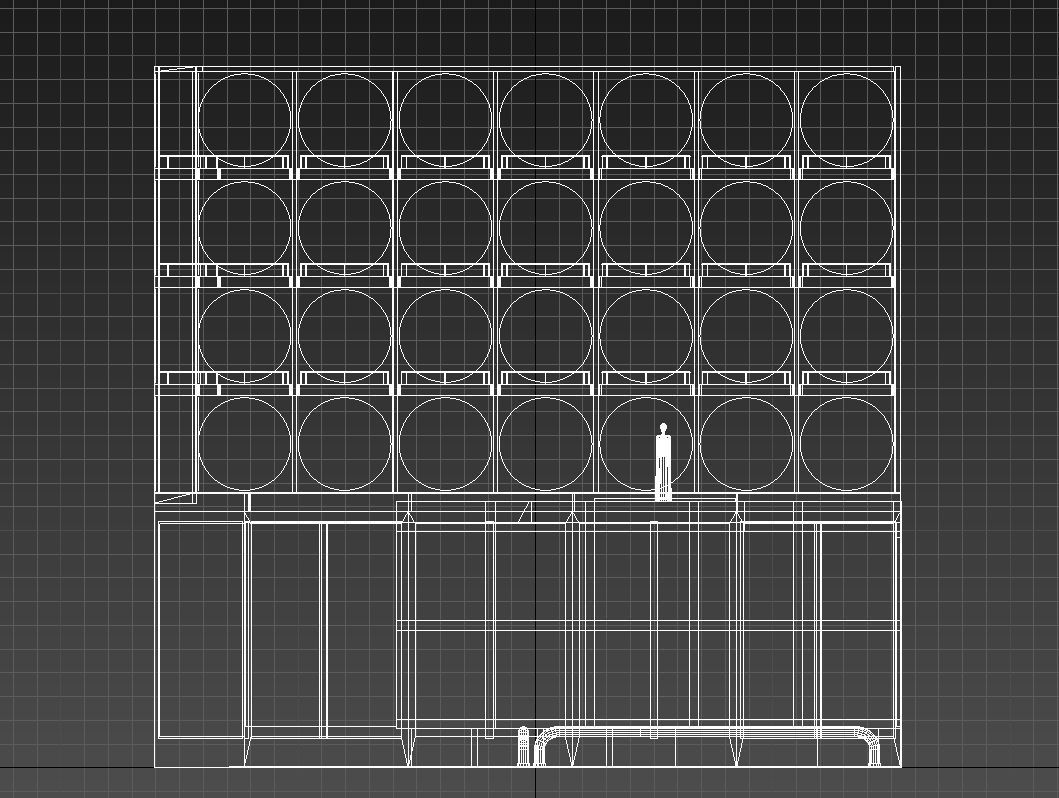 Corner bar 3D model_12