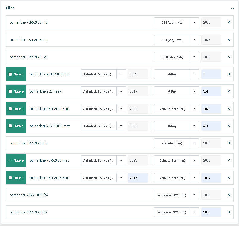Corner bar 3D model_15