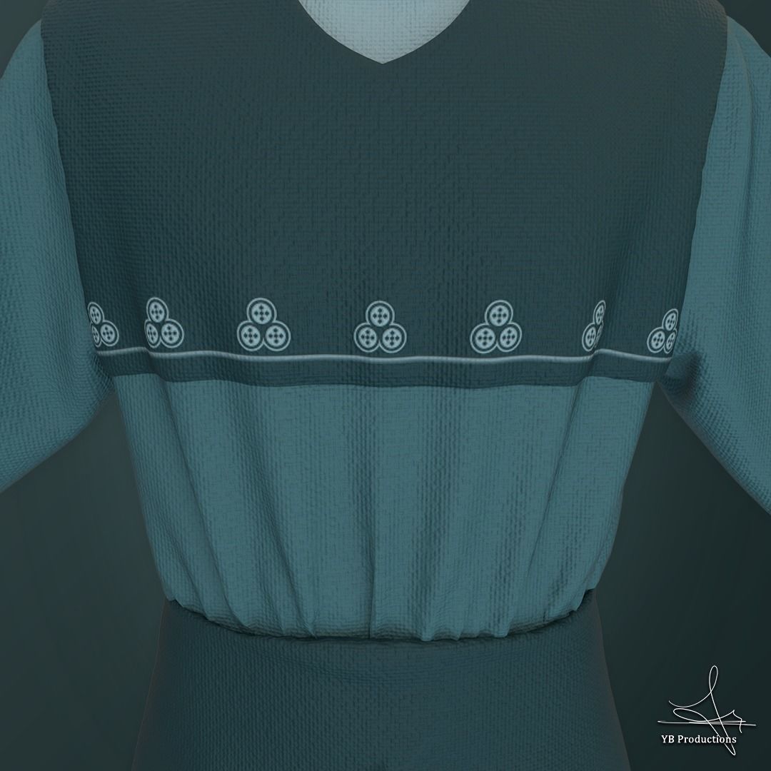 Male winter cloths 3D model_3