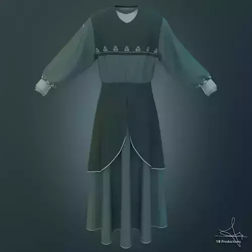 Male winter cloths 3D model