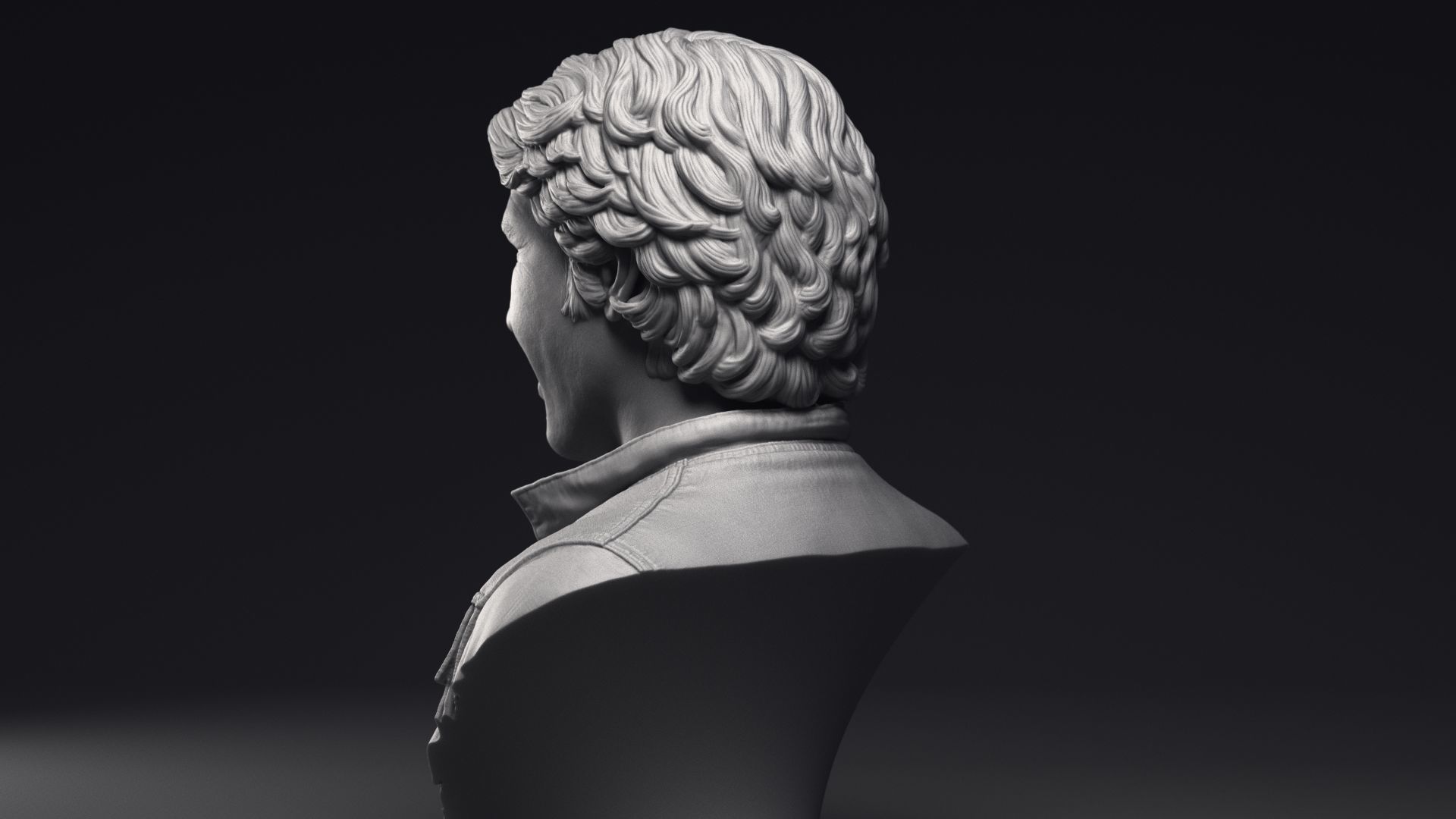 Harrison Ford as Han Solo Bust Printable 3D Model 3D print model_18