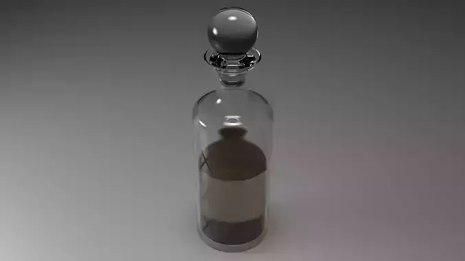 classy Bottle Model - 3ds Max