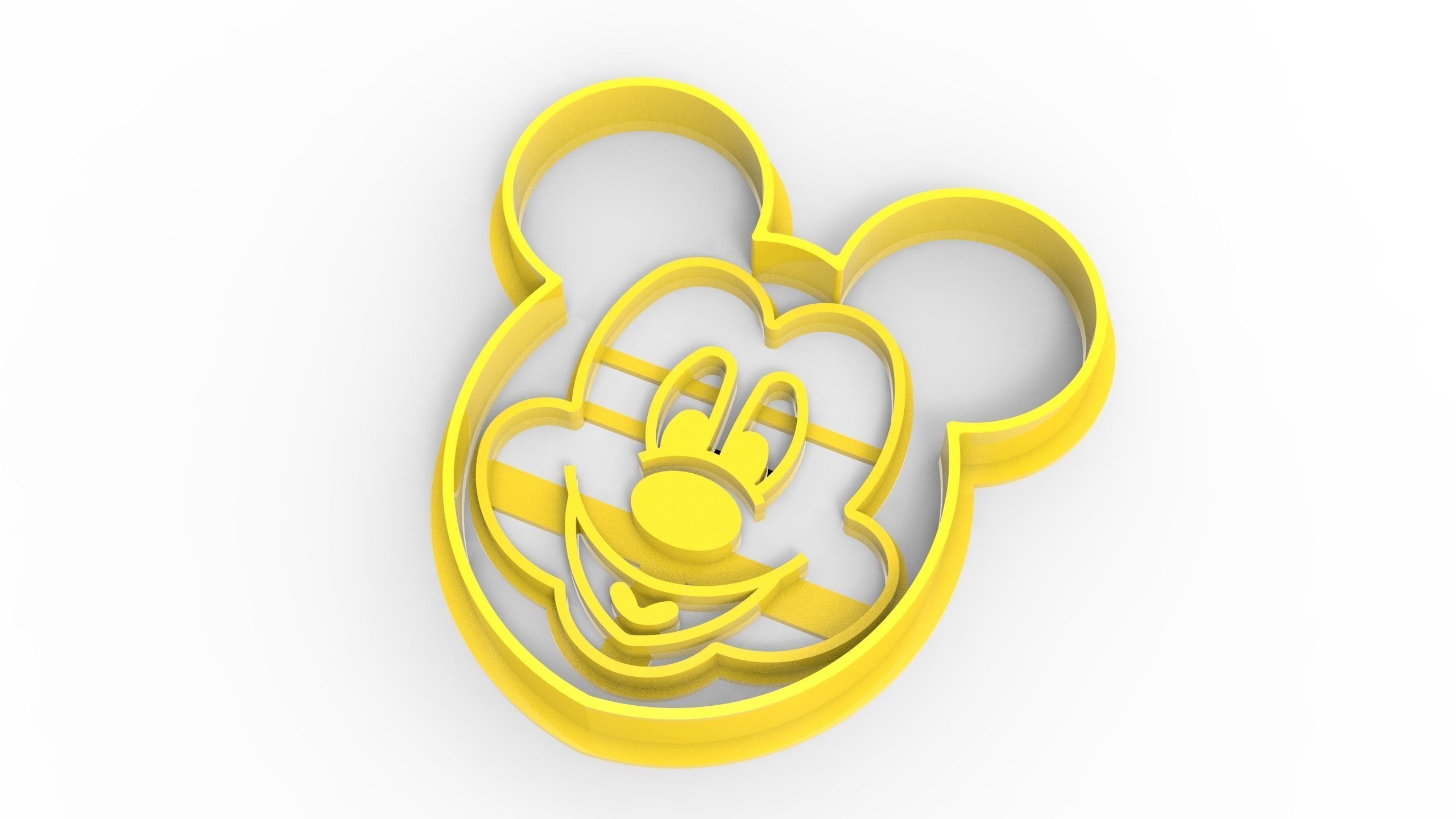 cookie cutter 3d print model Mikki Maus 3D print model 3D print model_1