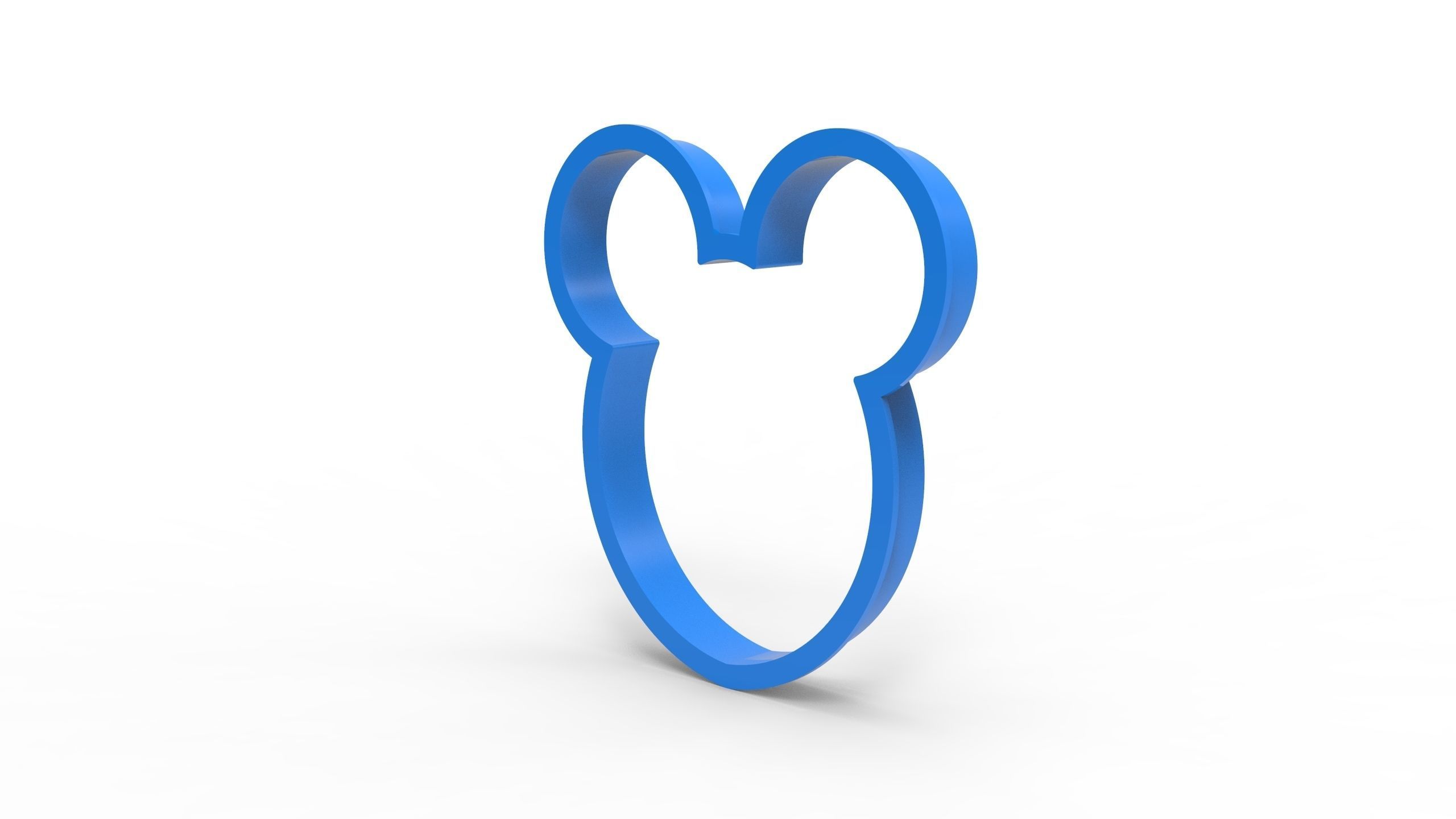 cookie cutter 3d print model Mikki Maus 3D print model 3D print model_6