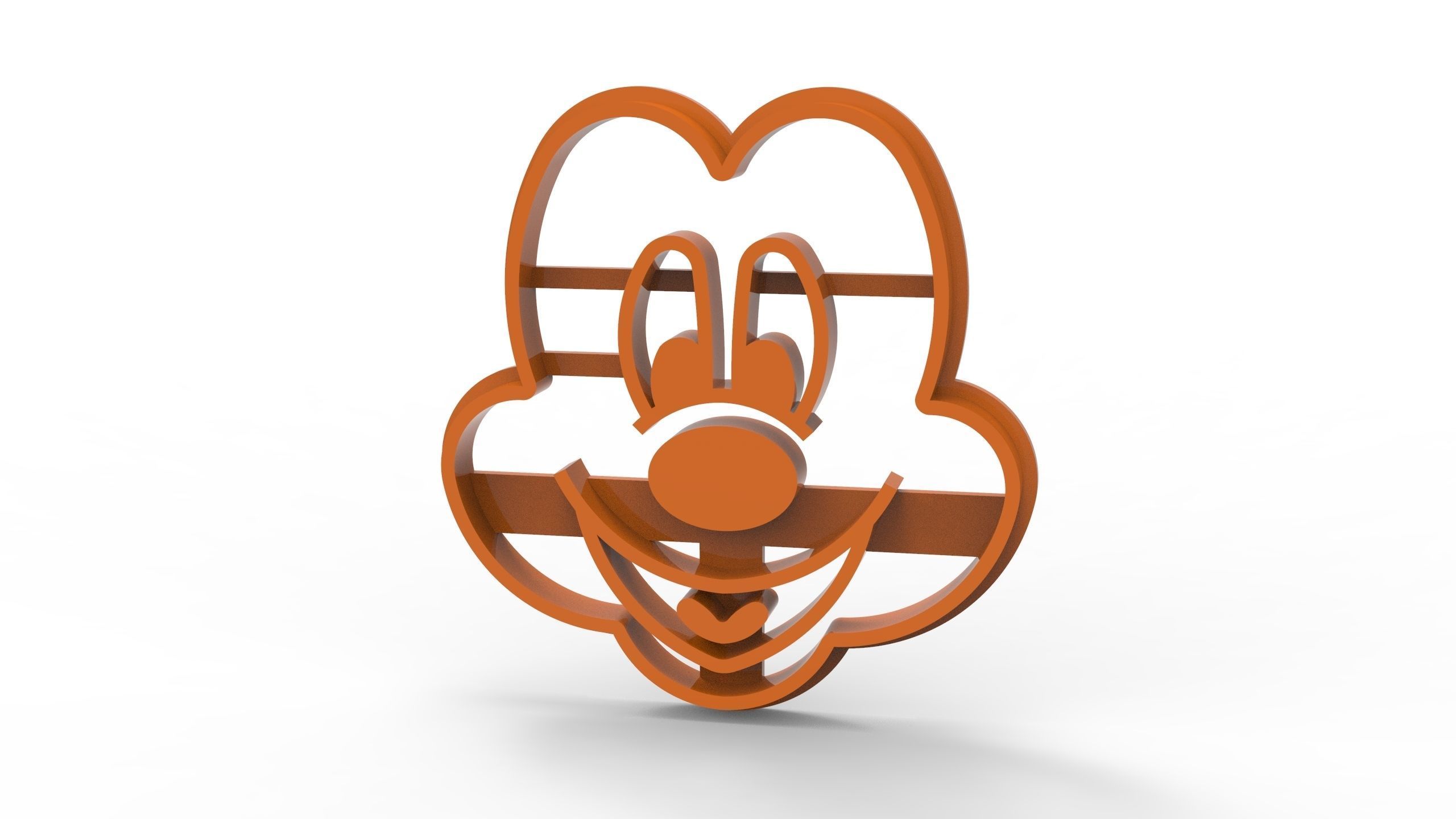 cookie cutter 3d print model Mikki Maus 3D print model 3D print model_7