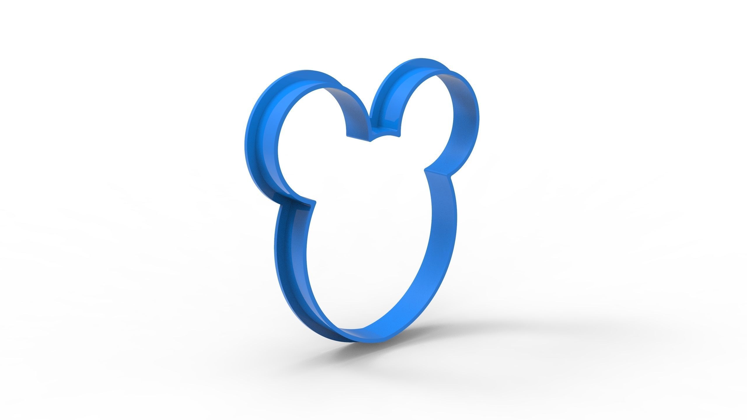 cookie cutter 3d print model Mikki Maus 3D print model 3D print model_4