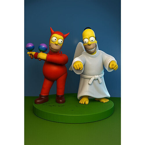 Evil Homer x Good Homer 3D print model