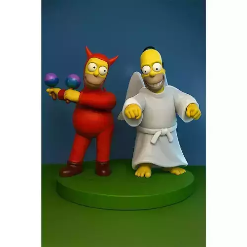 Evil Homer x Good Homer
