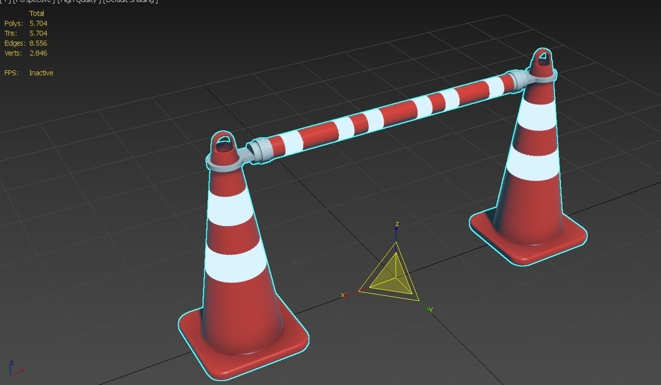 Road Cone Collection 1 - 7 Models _65