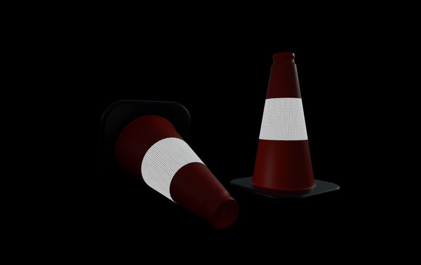 Road Cone Collection 1 - 7 Models _32